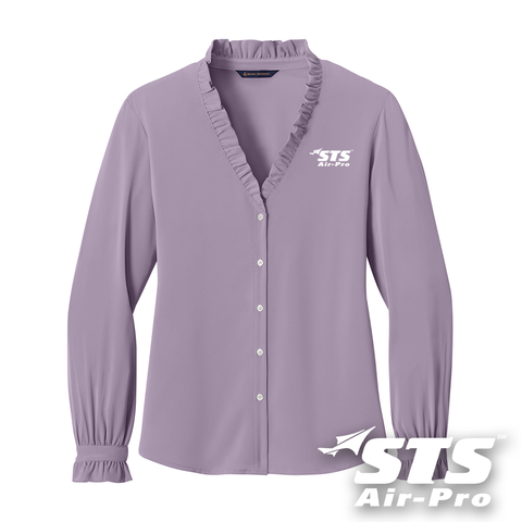 STS Women's Long Sleeve Ruffle Blouse