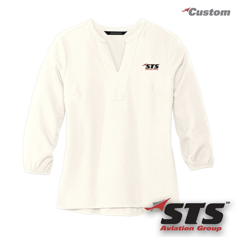 STS Mercer+Mettle® Women's Crepe 3/4-Sleeve Blouse