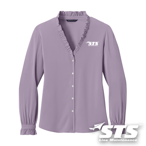STS Women's Long Sleeve Ruffle Blouse