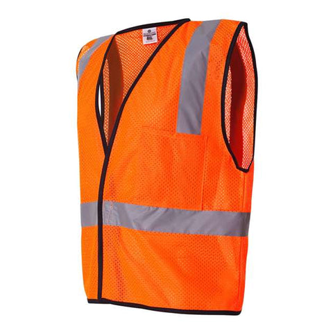 ANSI 107 Class 2 Economy Mesh One-Pocket Vest